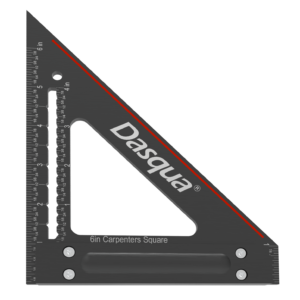 Dasqua Black-Red 6 Inch Precision Carpenters Square