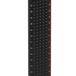 Dasqua Black-Red Plus T-Shaped Ruler With Marked Holes 6″