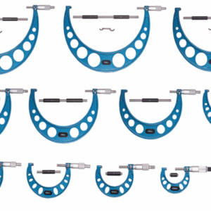 Dasqua 12 Pieces Outside Micrometer Set 0 - 300 mm x 0.01 mm 4111-8203