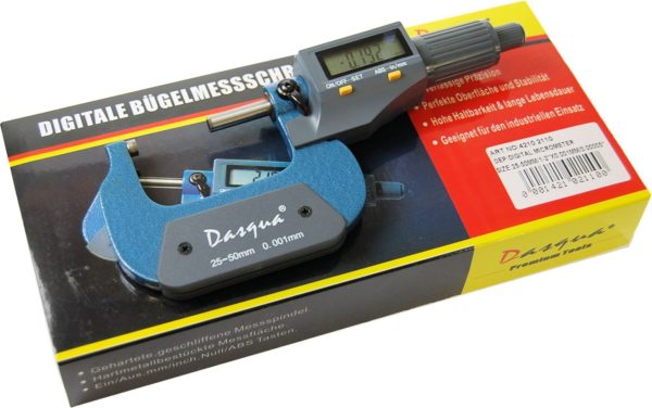 Dasqua 25-50 mm / 1-2" Digital Micrometer