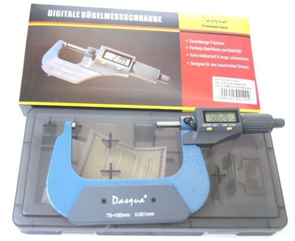 Dasqua 75-100 mm / 3-4" Digital Micrometer