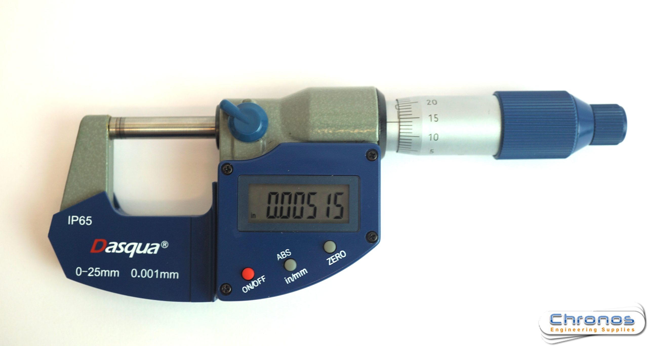 0-1″ 44101105 Dasqua IP65 Waterproof Digital Micrometer 0-25 mm 