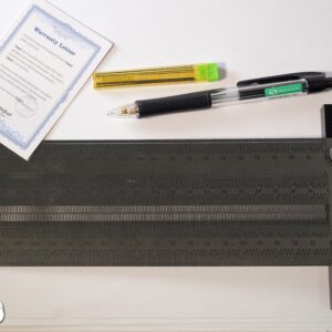 Dasqua Black-Red Plus Precision Marking T-Ruler 200 MM (8″) 1804-5776