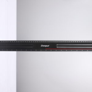 Dasqua Black-Red Plus Measuring Ruler with Hook-Stop 600mm / 24″ 1804-6993