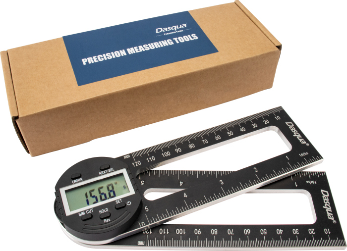 Dasqua Black-Red Digital Mitre Saw Protractor 1804-6771 - Image 2