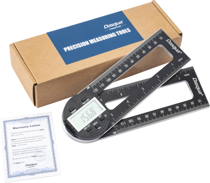 Dasqua Black-Red Digital Mitre Saw Protractor 1804-6771 - Image 7