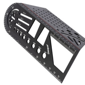 Dasqua Black-Red Plus Multifunctional 3D Mitre Angle Rule Imperial