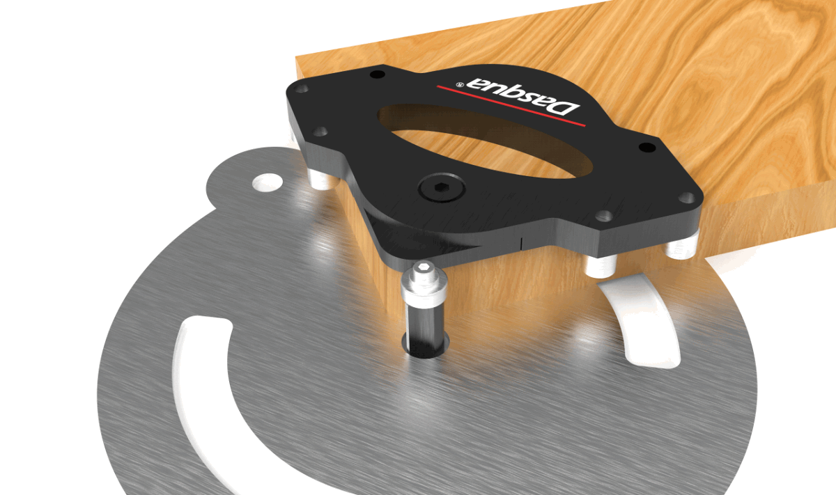 Dasqua Black-Red Plus Corner Radius Template Imperial - Image 7